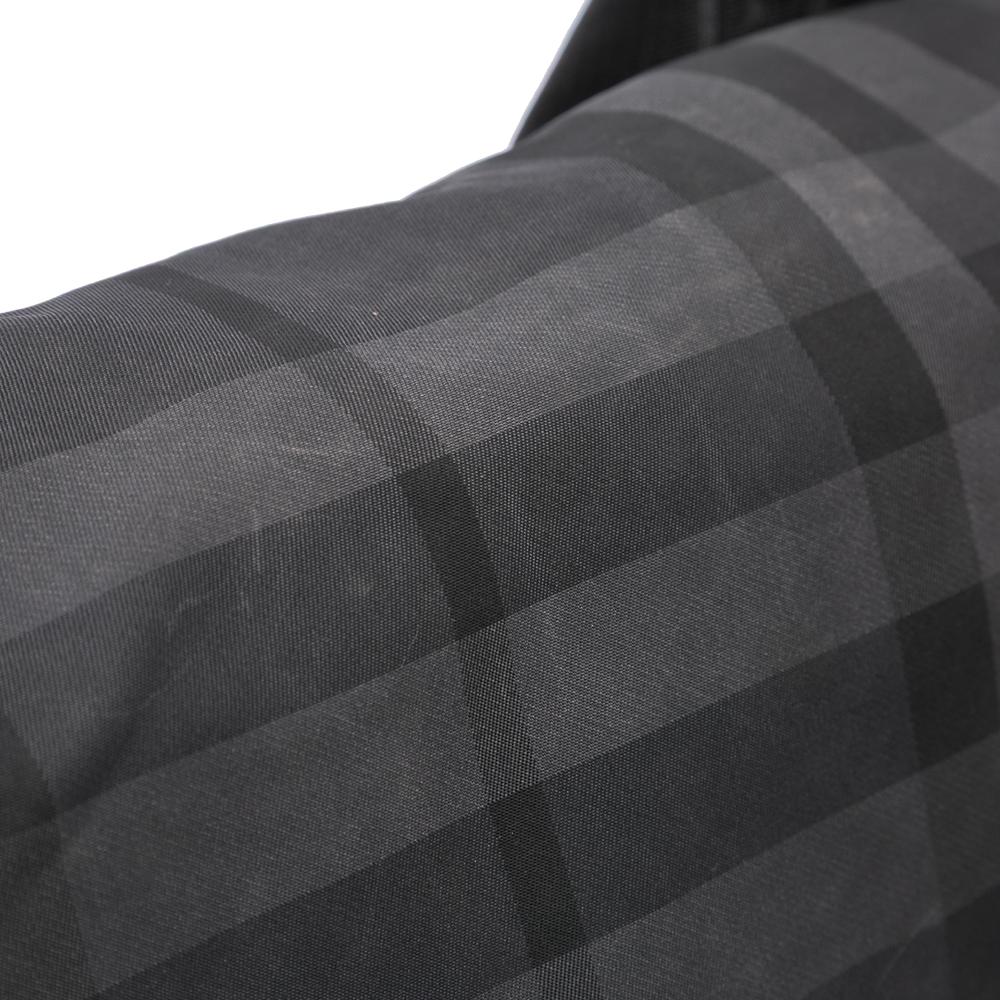 Burberry B Burberry Gray Nylon Fabric Smoke Check Elgin Messenger Bag Italy