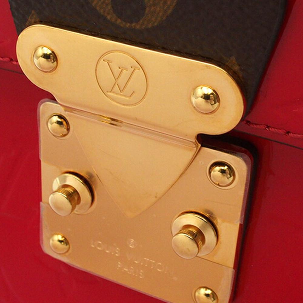 Louis Vuitton B Louis Vuitton Red Vernis Leather Leather Monogram Vernis Spring Street Italy