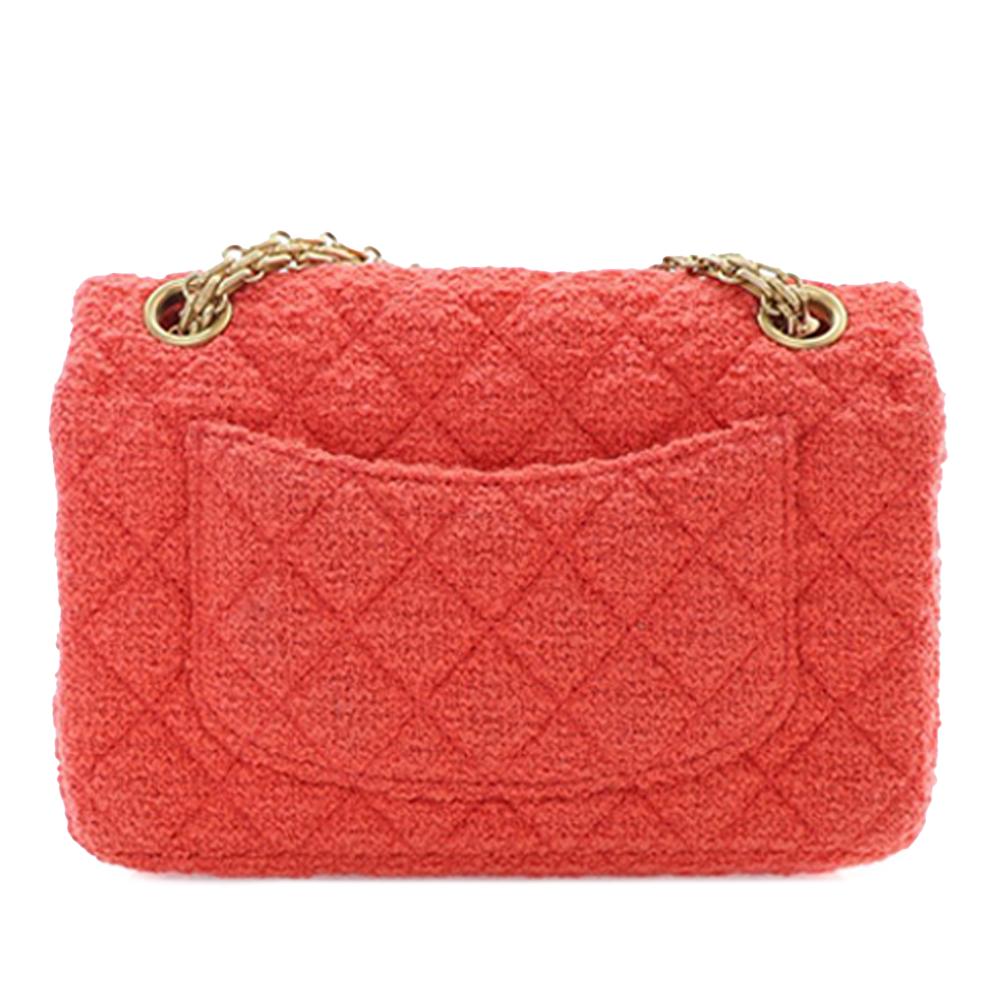 Chanel AB Chanel Red Tweed Fabric Mini Reissue 2.55 Single Flap 224 France