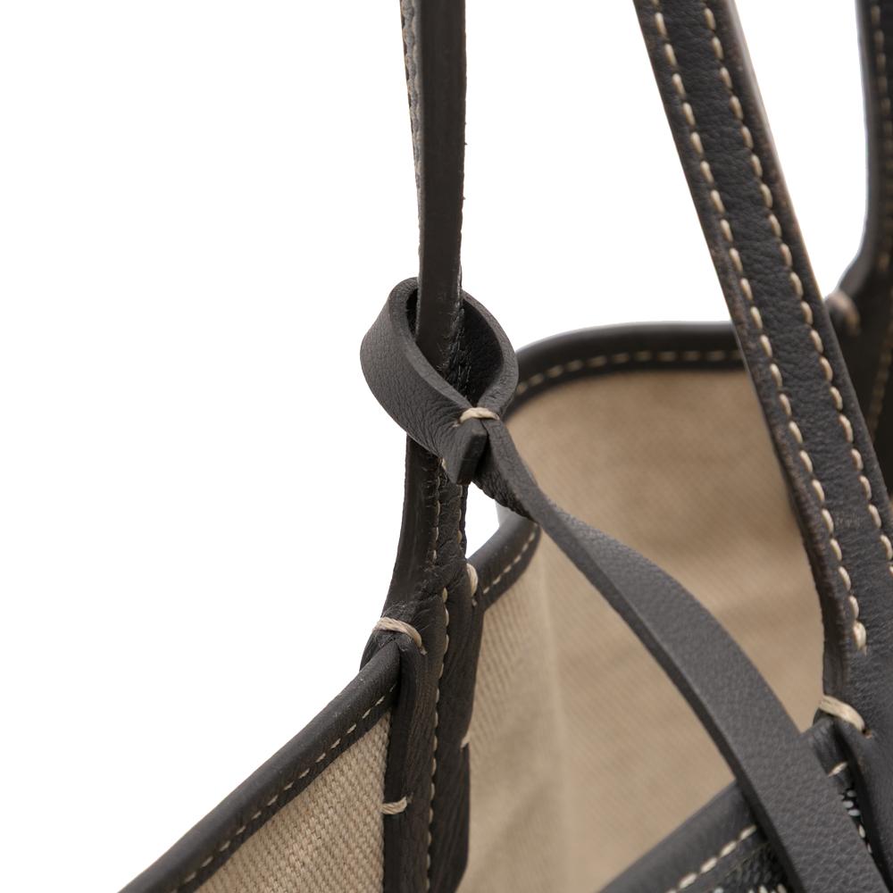 Goyard B Goyard Gray Coated Canvas Fabric Goyardine Saint Louis PM France