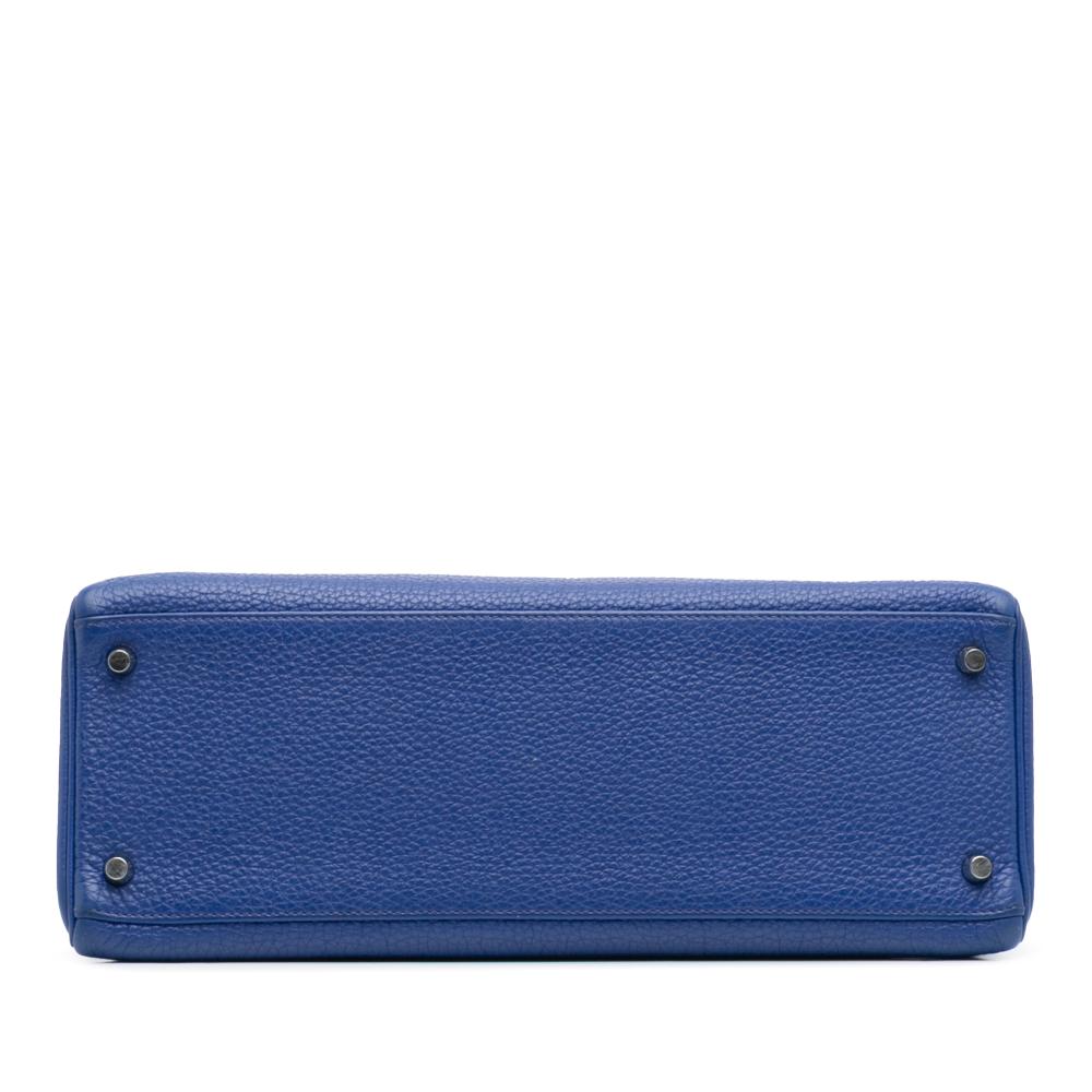 Hermès B Hermès Blue Calf Leather Togo Kelly II Retourne 35 France