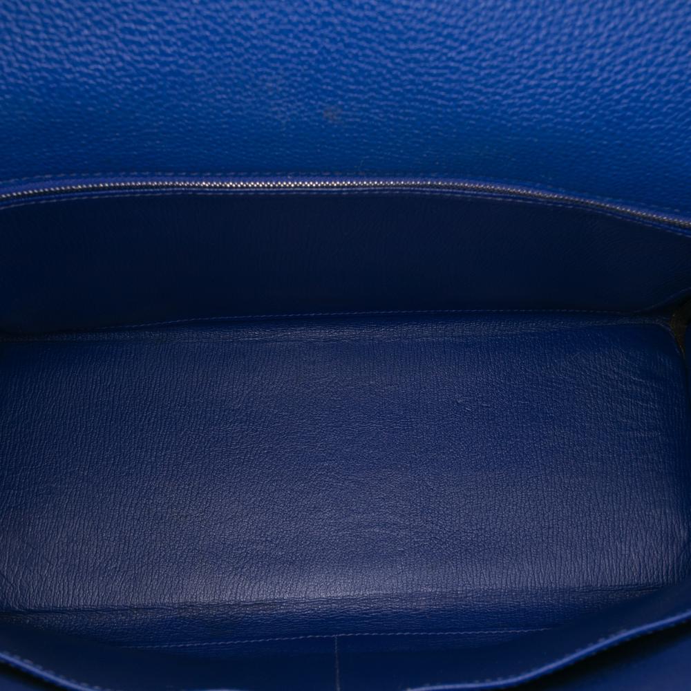Hermès B Hermès Blue Calf Leather Togo Kelly II Retourne 35 France