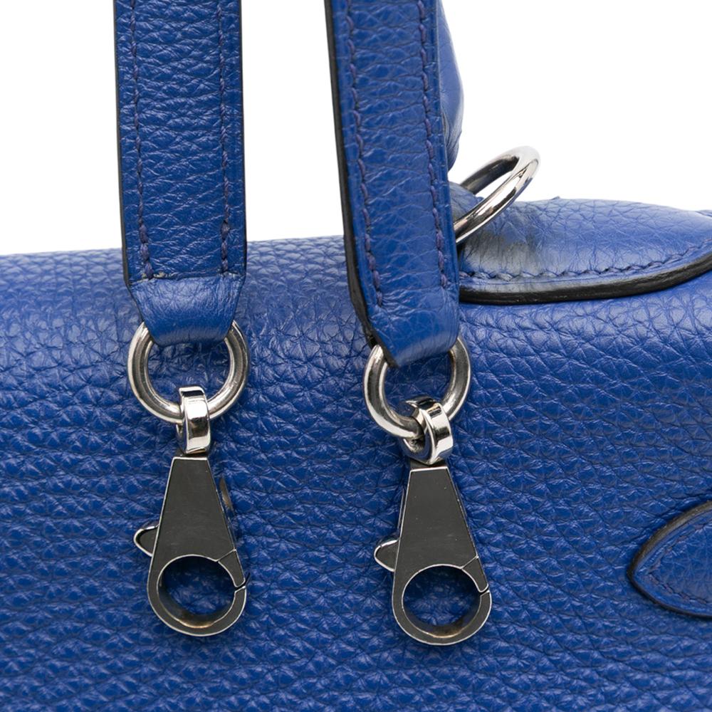Hermès B Hermès Blue Calf Leather Togo Kelly II Retourne 35 France
