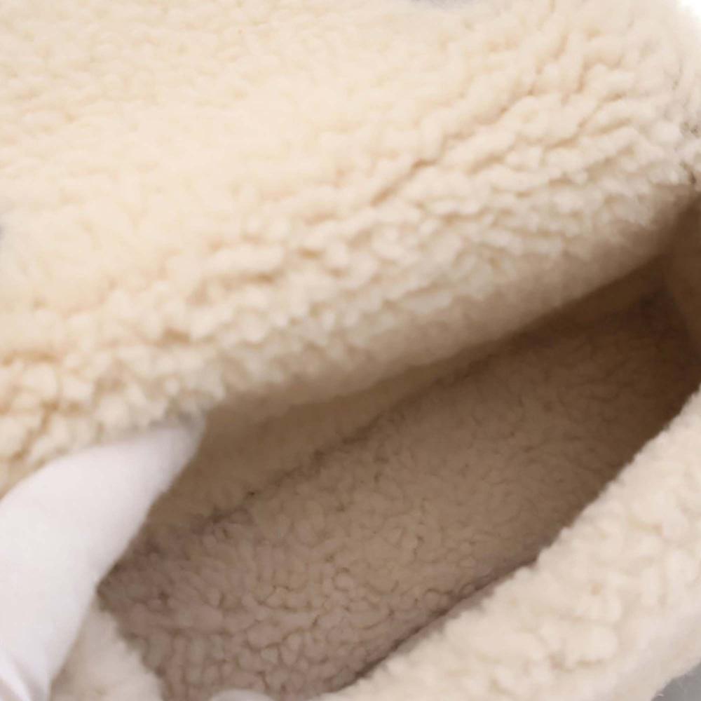 Gucci B Gucci Black Calf Leather Mini and Shearling Dionysus Top Handle Bag Italy