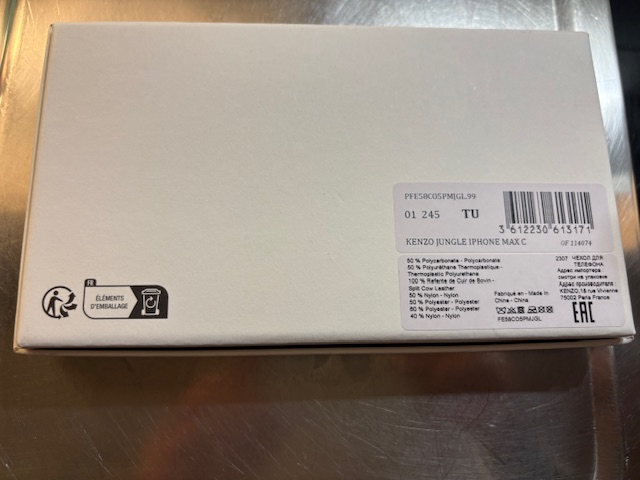 Kenzo Coque iPhone 15 Pro Max Kenzo Jungle - Black