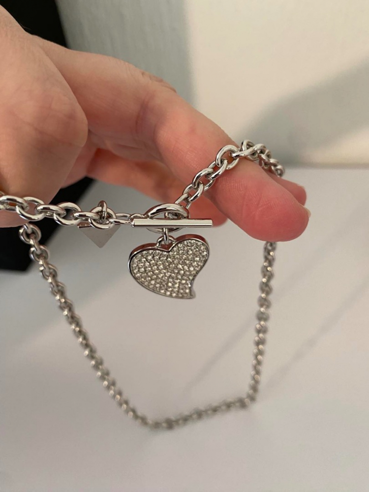 Guess Basic » Logo de coeur en argent