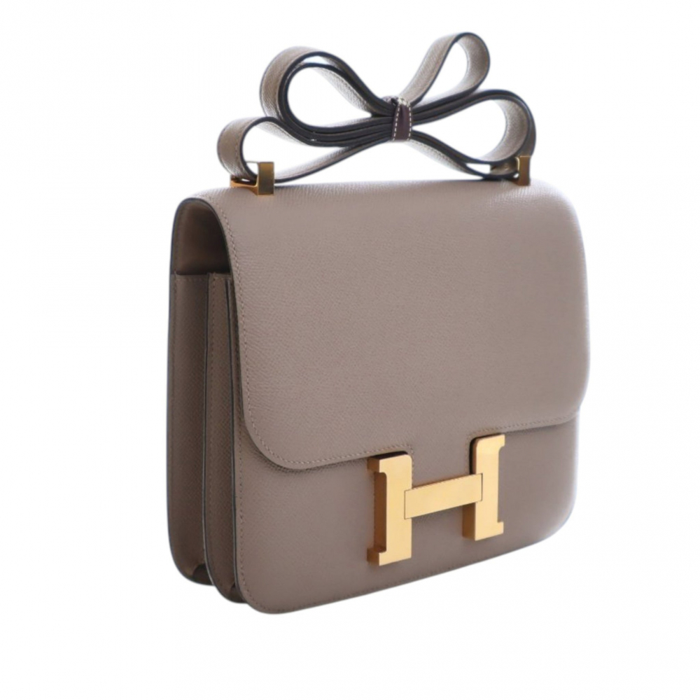 Hermès Constance Epsom Leather Shoulder Bag Brown