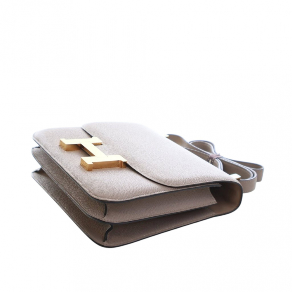 Hermès Constance Epsom Leather Shoulder Bag Brown