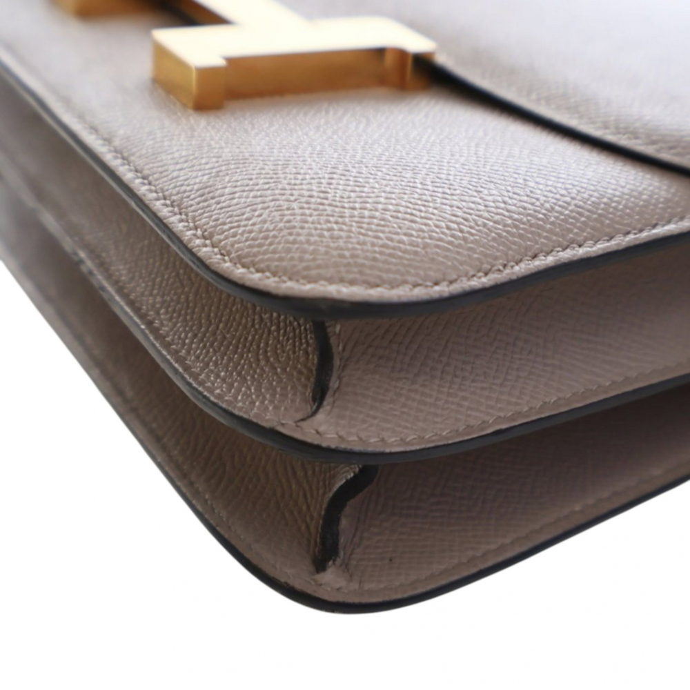 Hermès Constance Epsom Leather Shoulder Bag Brown