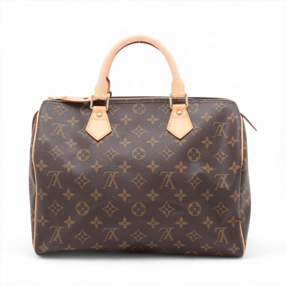 Louis Vuitton Speedy 30 Canvas Vintage Trunk Handbag Monogram
