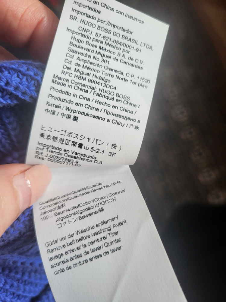 Hugo Boss Kurzärmelig gestrickt