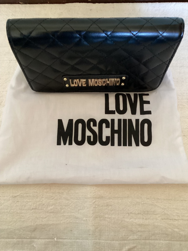 Love Moschino Clutch trapuntata nero