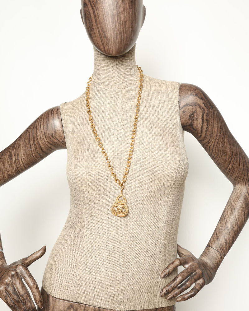 Chanel Vintage Coco Mark Necklace