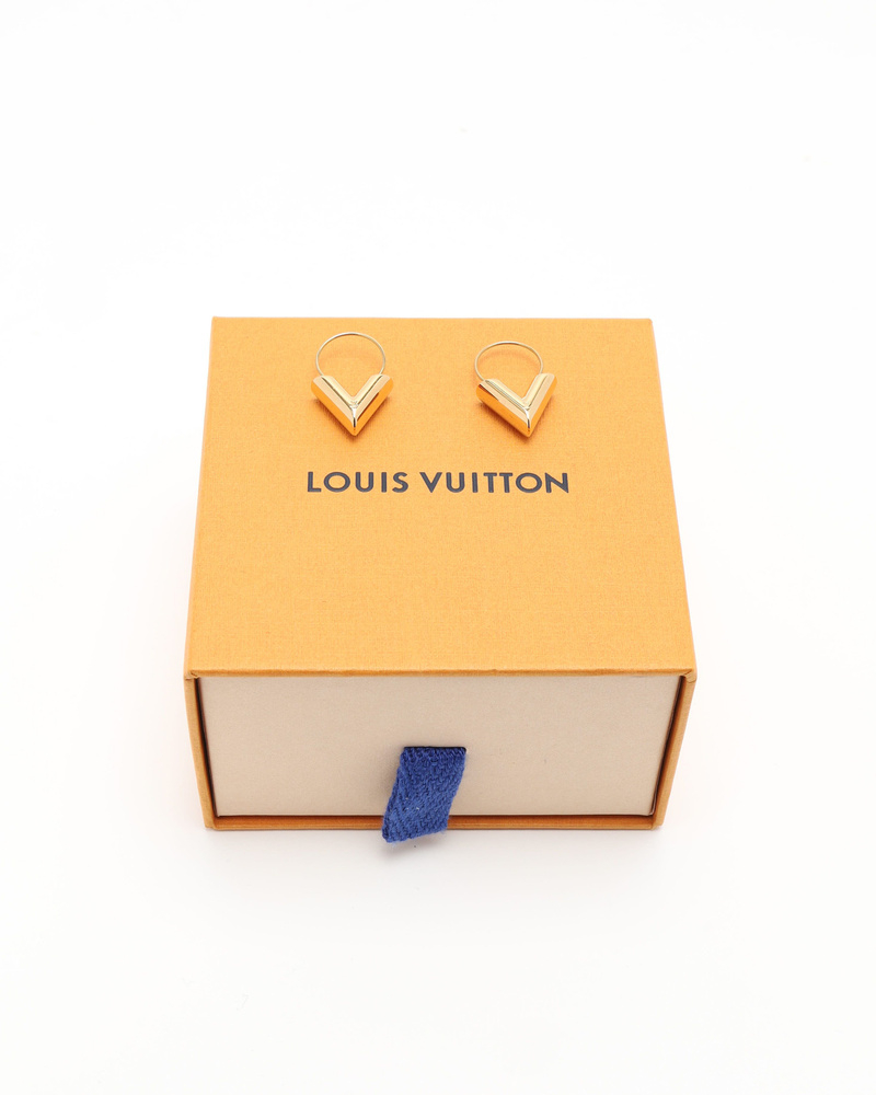 Louis Vuitton Essential V Hoop Earrings