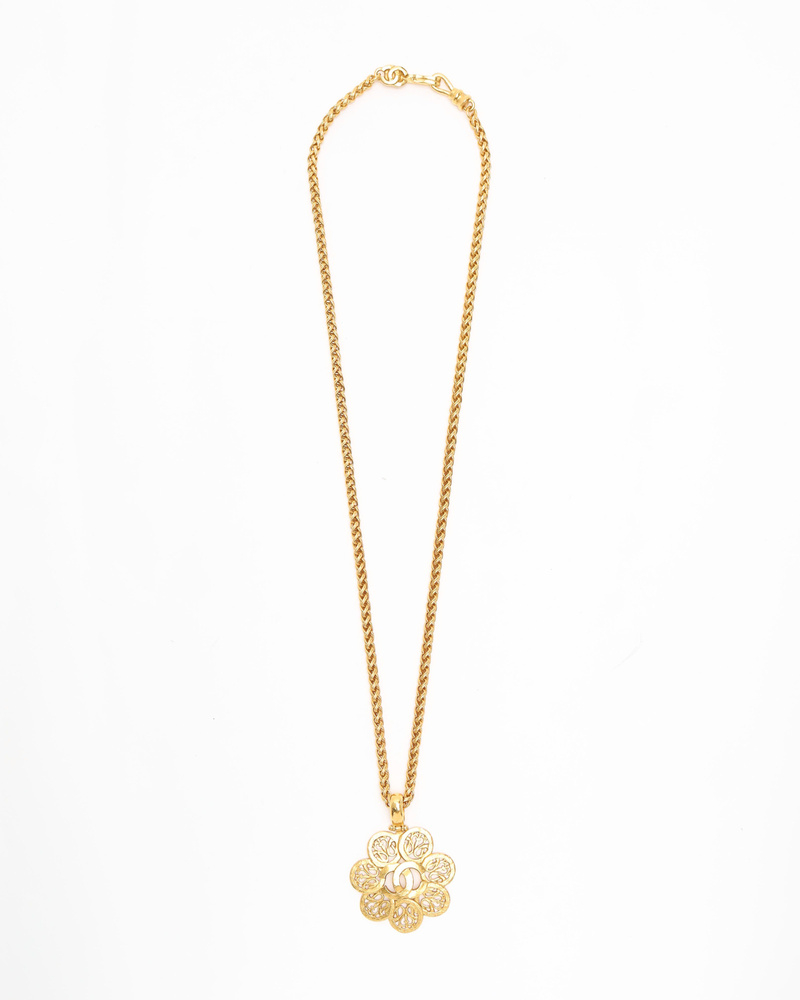 Chanel Vintage Coco Mark Necklace