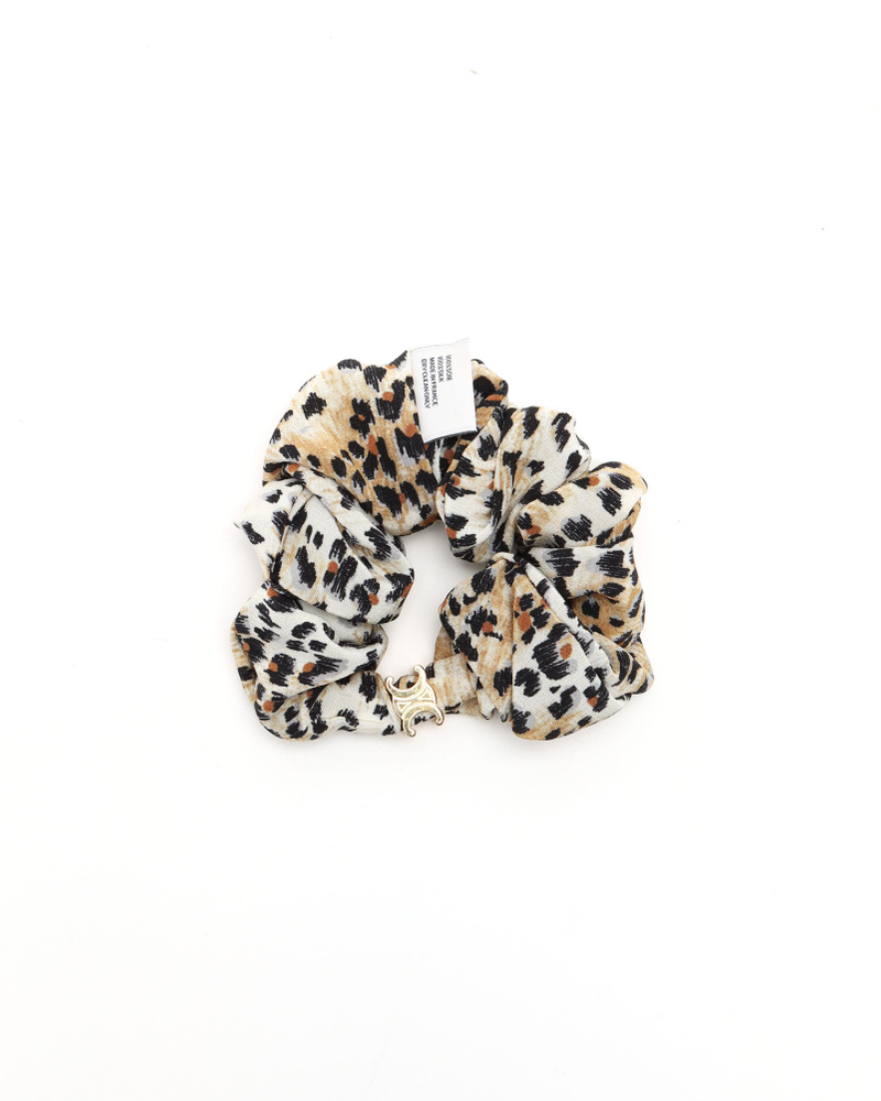 Celine Céline Triomphe Silk Scrunchie