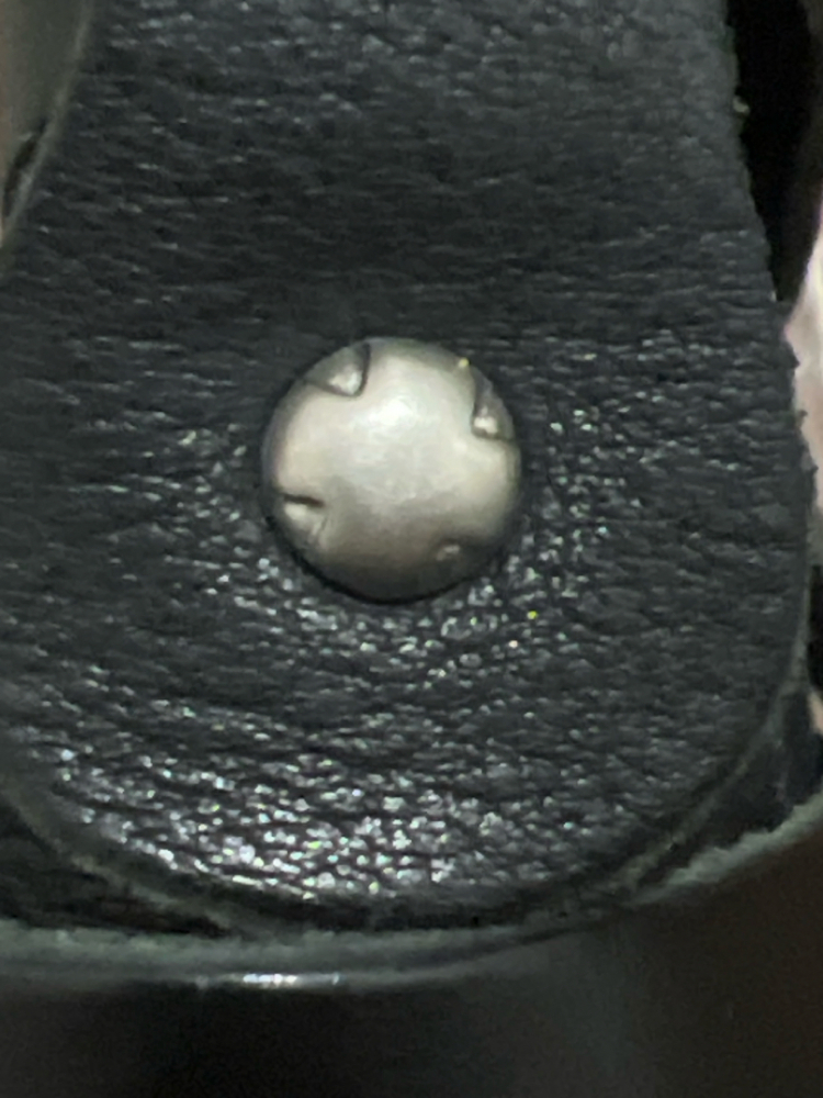 Navyboot Lederstiefeletten mit Riemen und Schnallen