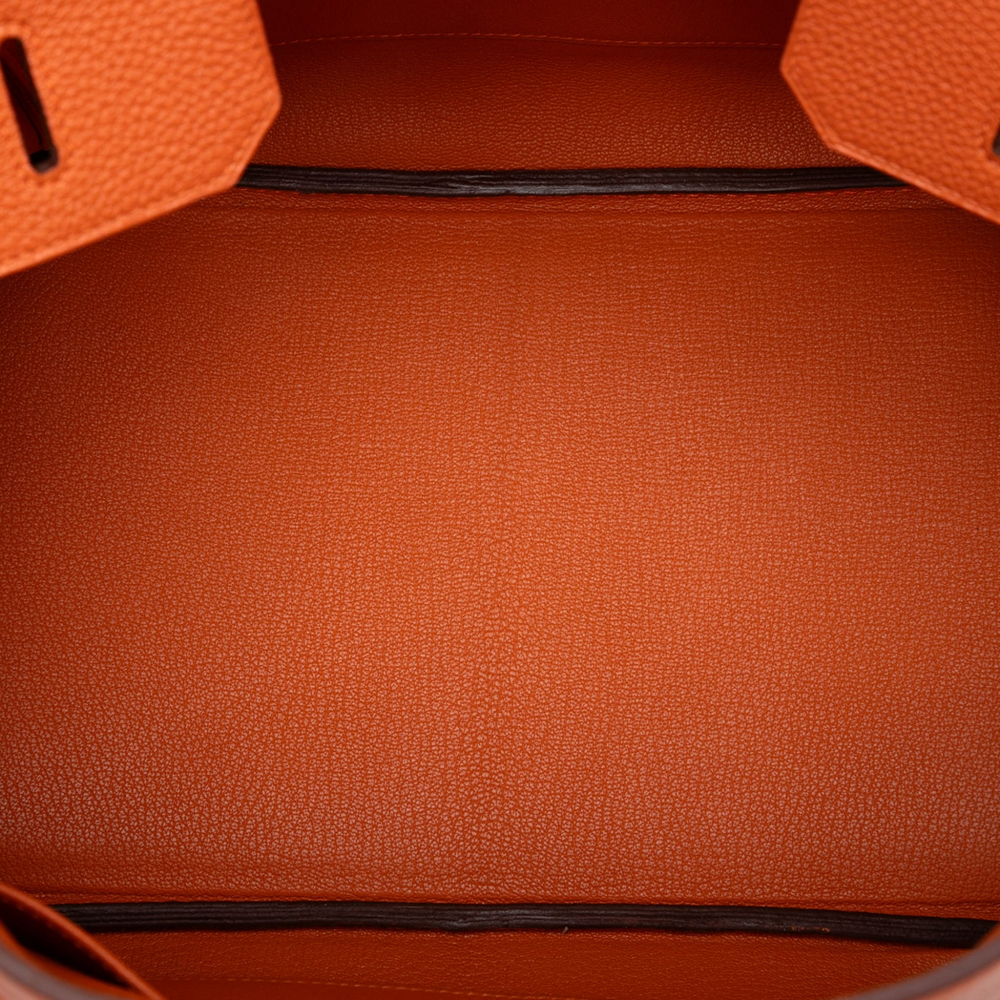 Hermès Birkin 35 Togo Leather Top-Handle Bag Orange