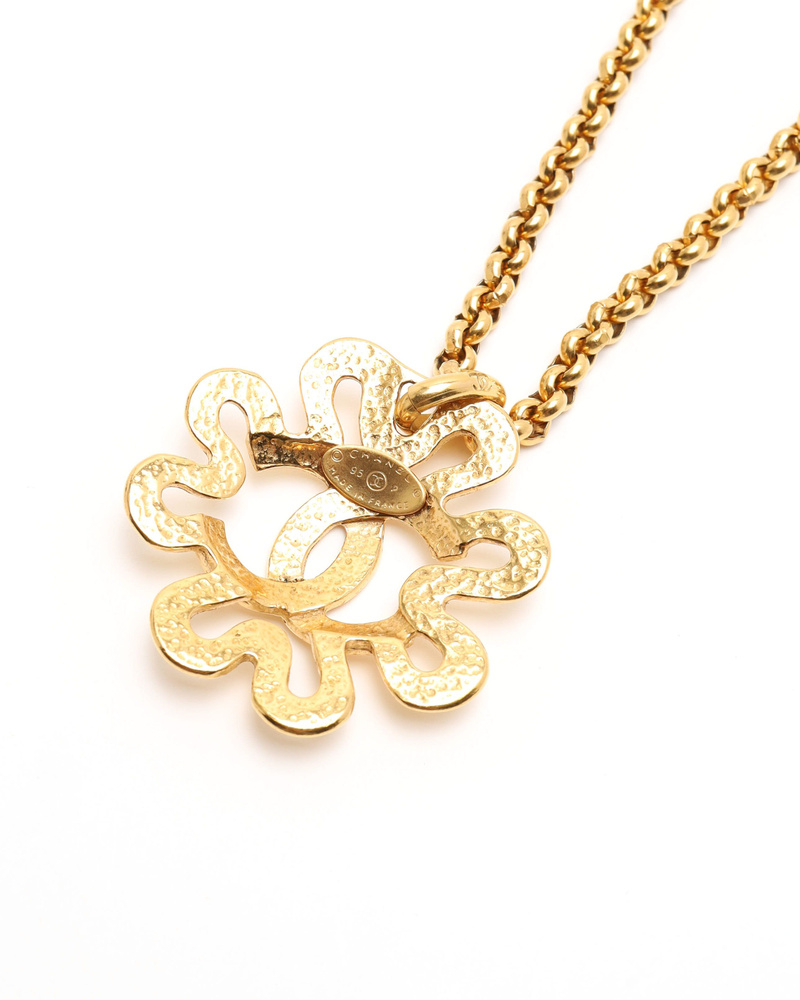 Chanel Vintage Coco Mark Flower Necklace