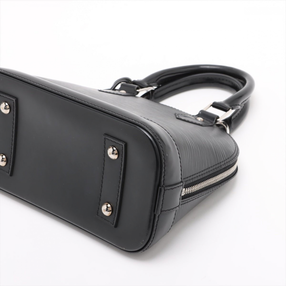 Louis Vuitton Alma BB Epi Leather Top-handle Handbag Black