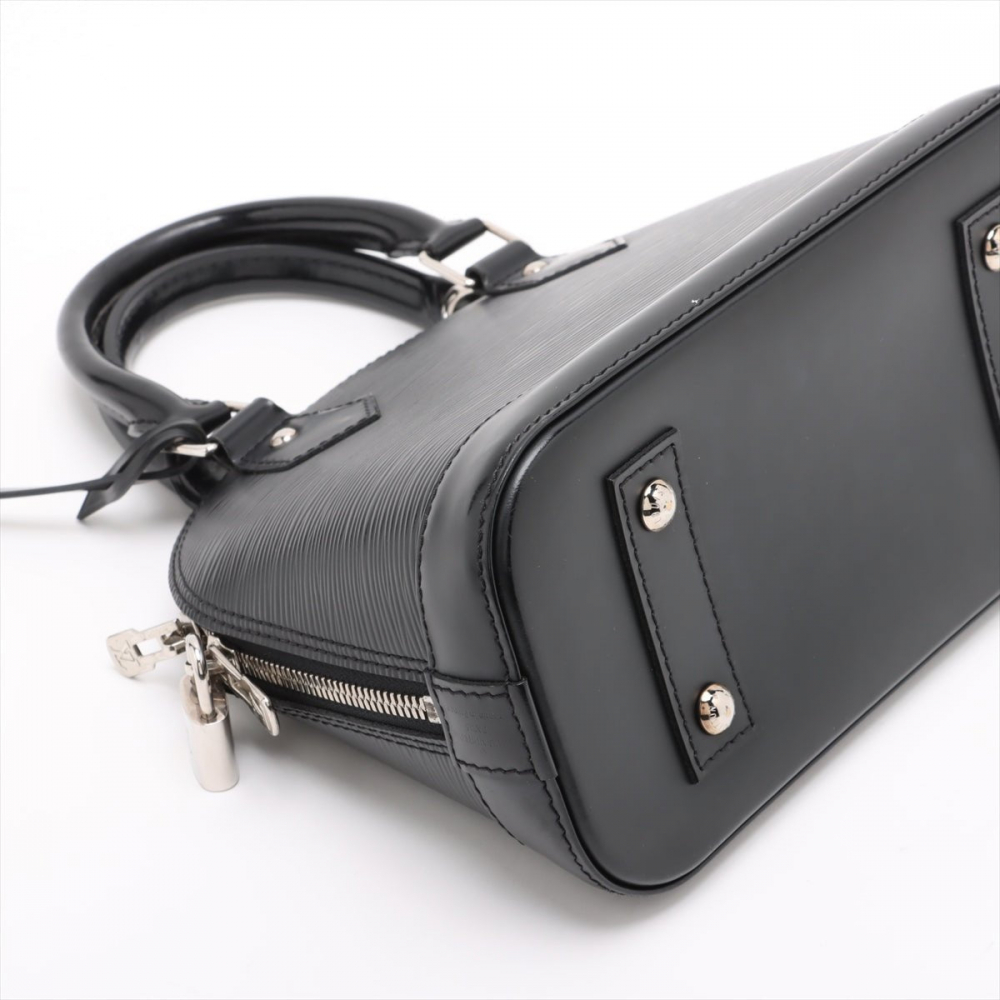 Louis Vuitton Alma BB Epi Leather Top-handle Handbag Black