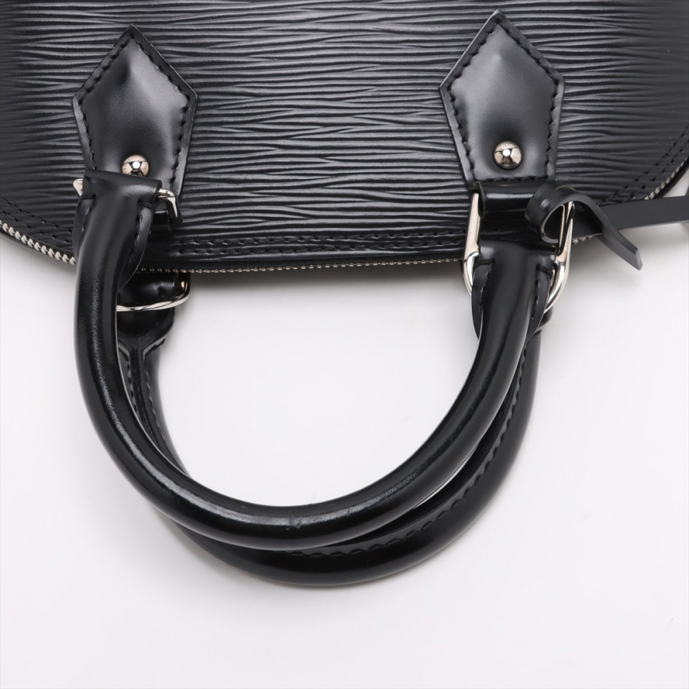 Louis Vuitton Alma BB Epi Leather Top-handle Handbag Black