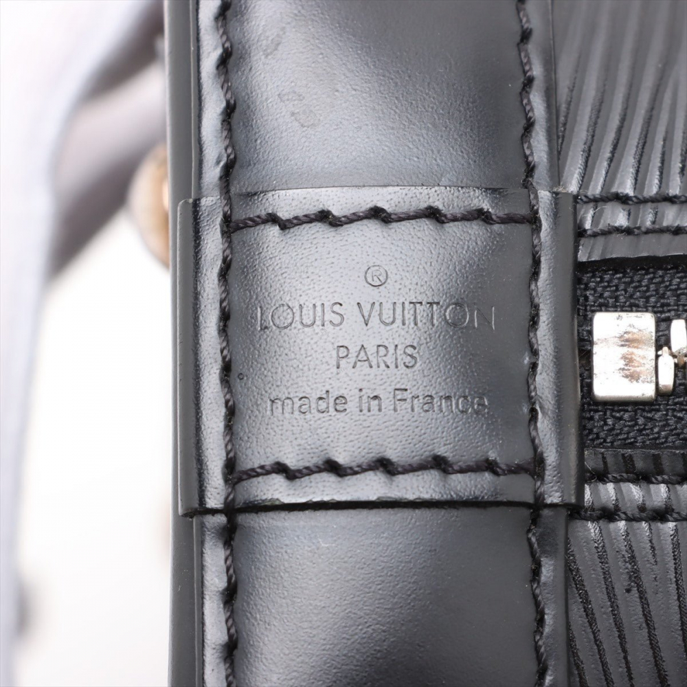 Louis Vuitton Alma BB Epi Leather Top-handle Handbag Black