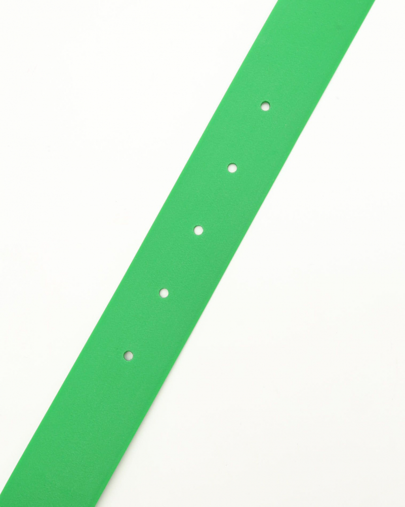 Bottega Veneta Green Rubber Belt