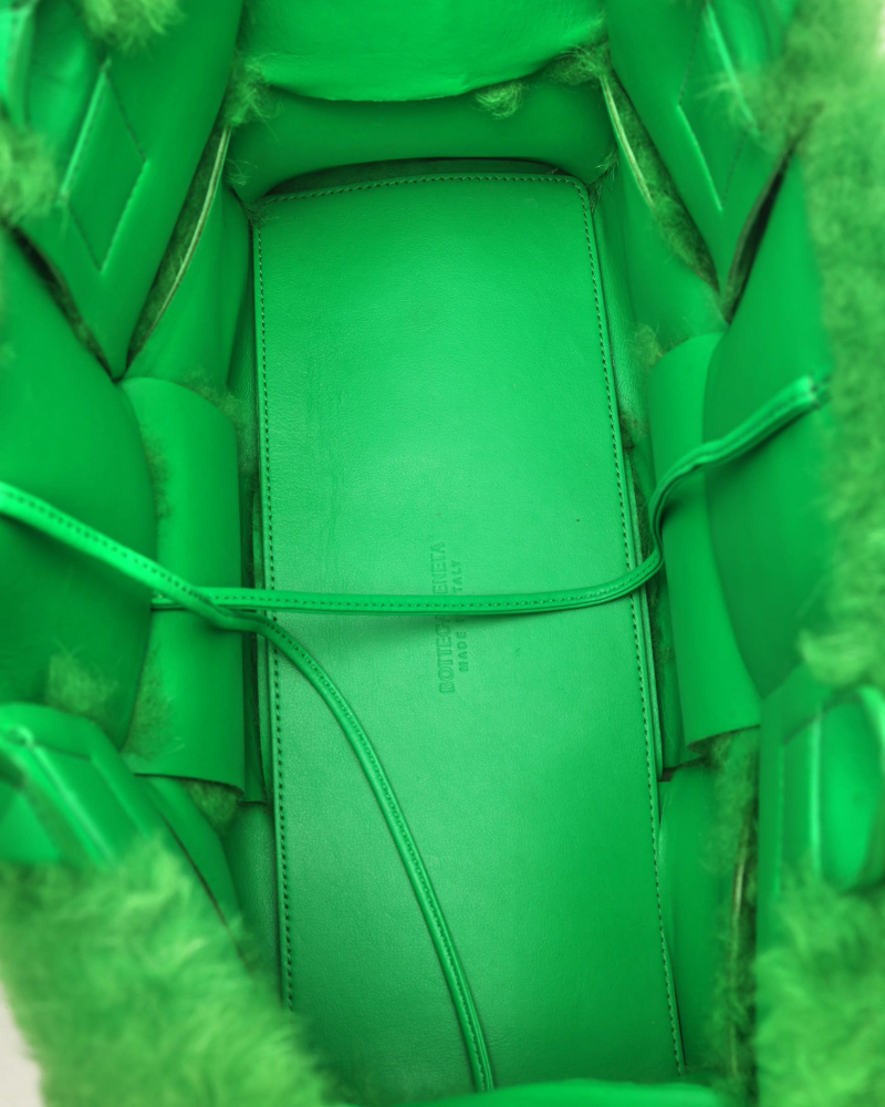 Bottega Veneta Small Arco Fur Tote Bag