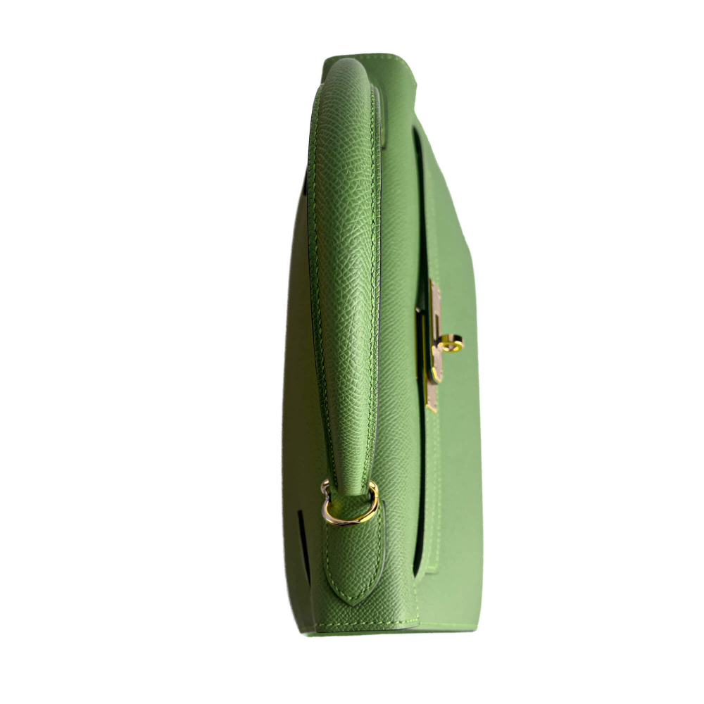 Hermès Kelly 28 Epsom Leather Sellier Top-Handle Handbag Vert Criquet