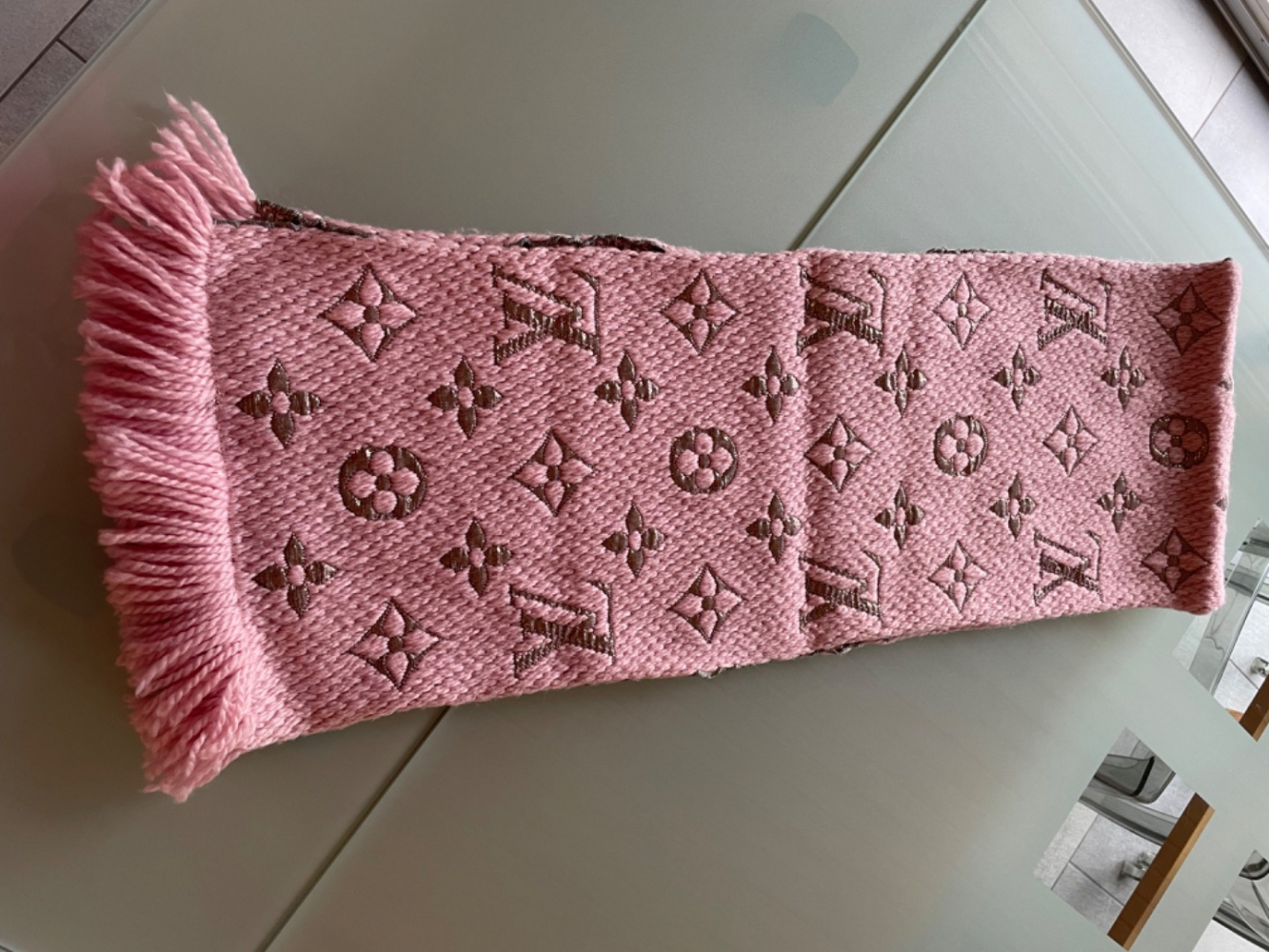 Louis Vuitton LV-Schal Logomania rosa