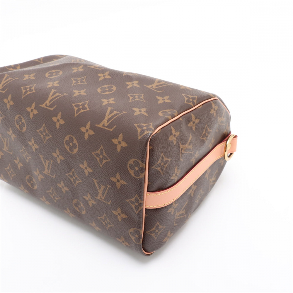 Louis Vuitton Speedy 25 Canvas Bandoulière Trunk Handbag Monogram