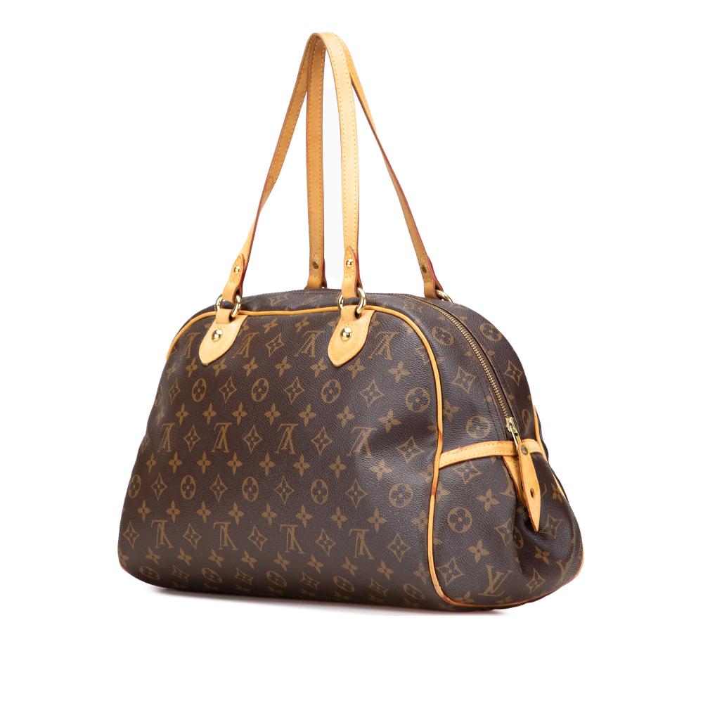 Louis Vuitton B Louis Vuitton Brown Monogram Canvas Canvas Monogram Montorgueil GM France