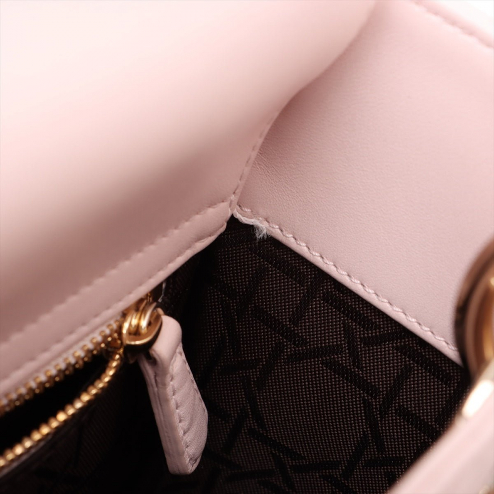 Christian Dior Lady Dior Small Lambskin Leather My ABCDior Cannage Tote Handbag Sand