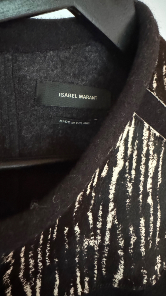 Isabel Marant Top en laine mérinos et cuir de veau
