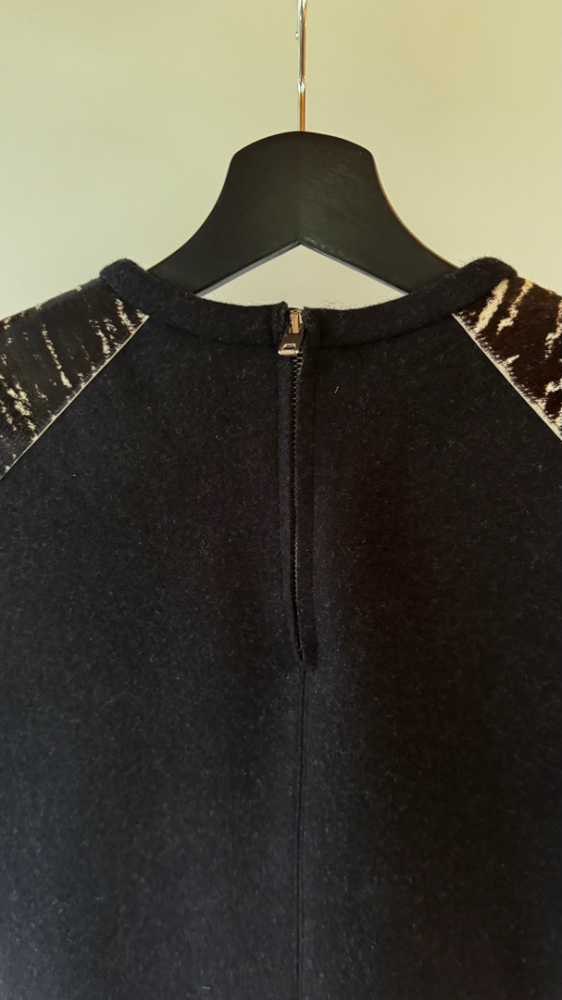 Isabel Marant Top en laine mérinos et cuir de veau