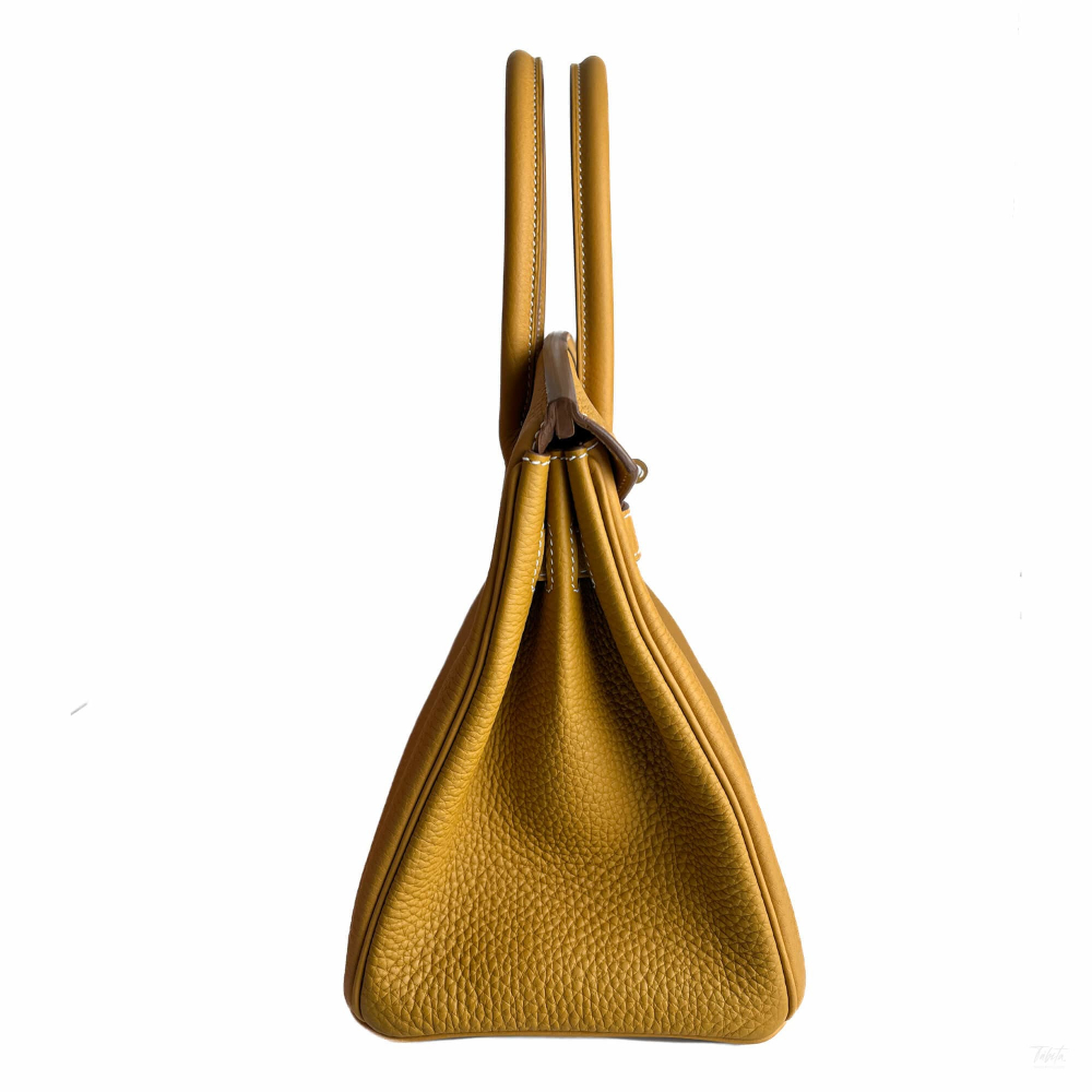 Hermès Birkin 30 Togo Leather Top-Handle Bag Natural Sable