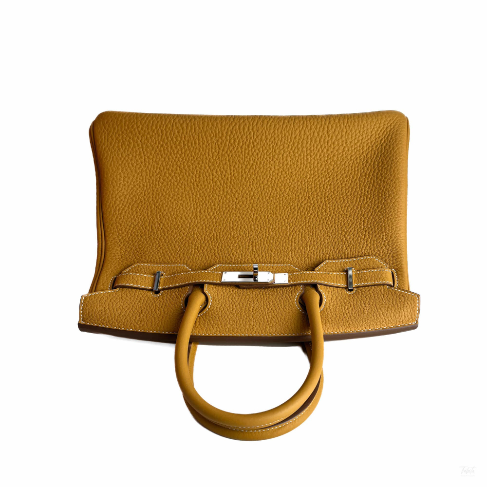Hermès Birkin 30 Togo Leather Top-Handle Bag Natural Sable