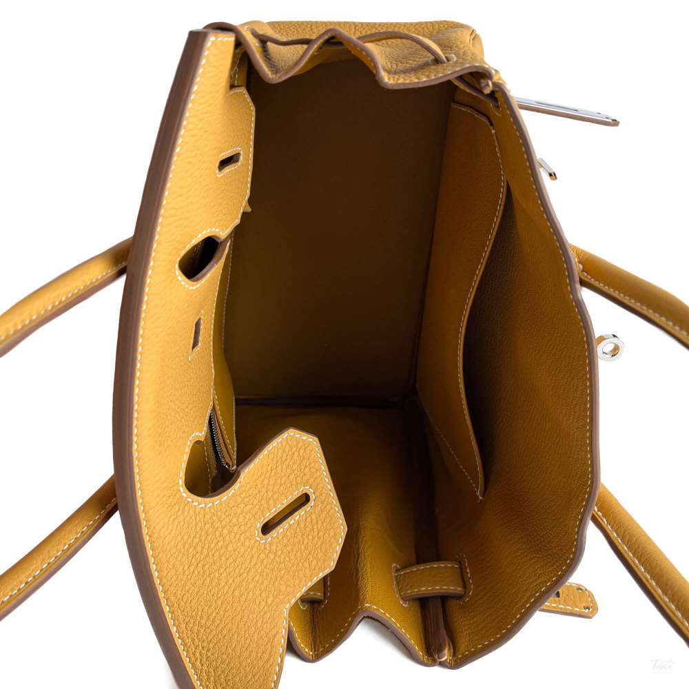 Hermès Birkin 30 Togo Leather Top-Handle Bag Natural Sable