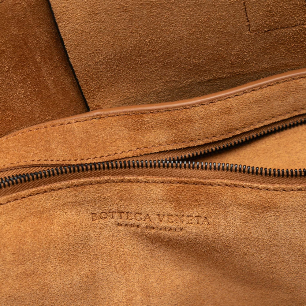 Bottega Veneta The Arco Large Maxi Intrecciato Leather Tote Bag Black