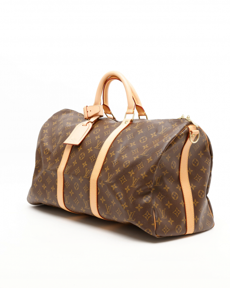 Louis Vuitton Monogram Keepall Bandoulière 50 Weekend Bag