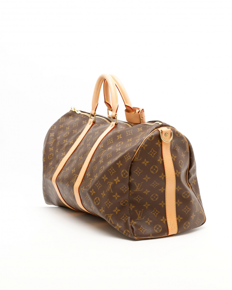 Louis Vuitton Monogram Keepall Bandoulière 50 Weekend Bag