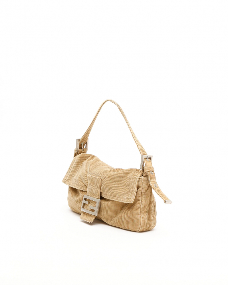 Fendi Baguette Corduroy Bag