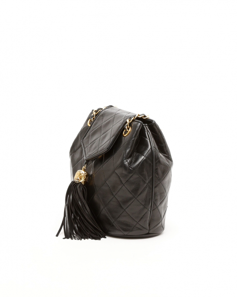Chanel Classic CC Fringe Bucket Bag