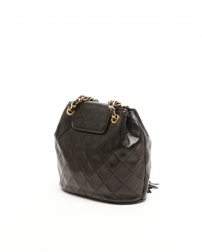 Chanel Classic CC Fringe Bucket Bag