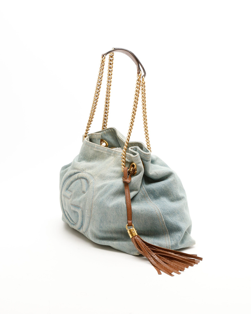 Gucci Soho Denim Tote Bag