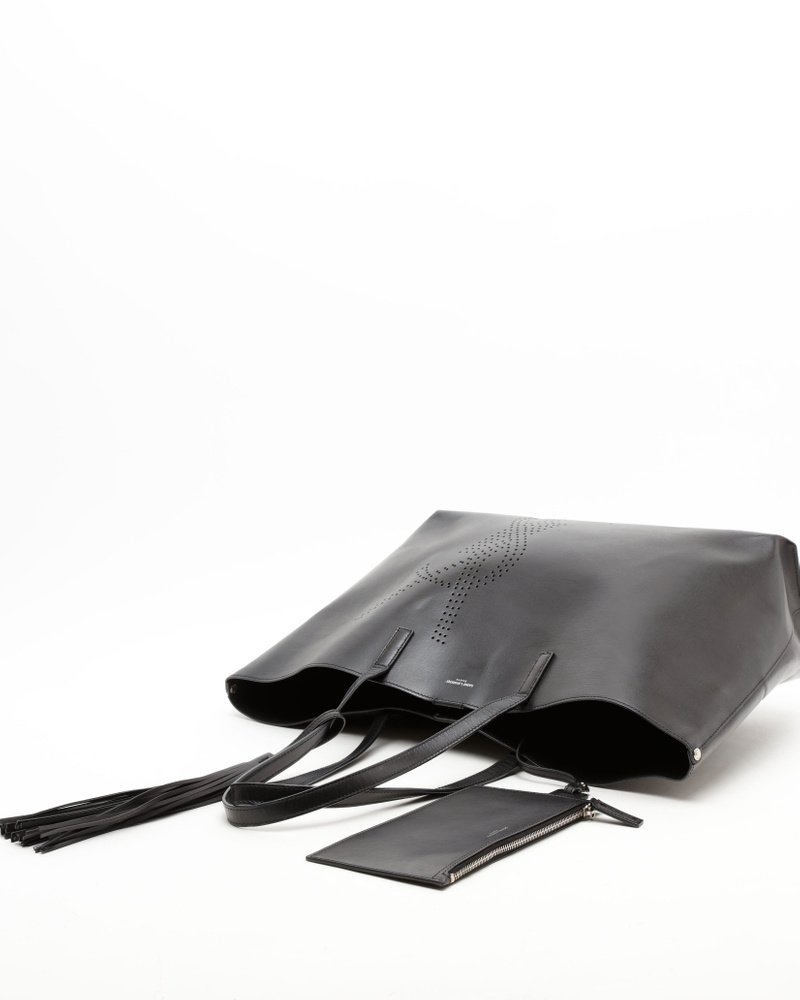 Saint Laurent YSL Perforated Tote Bag