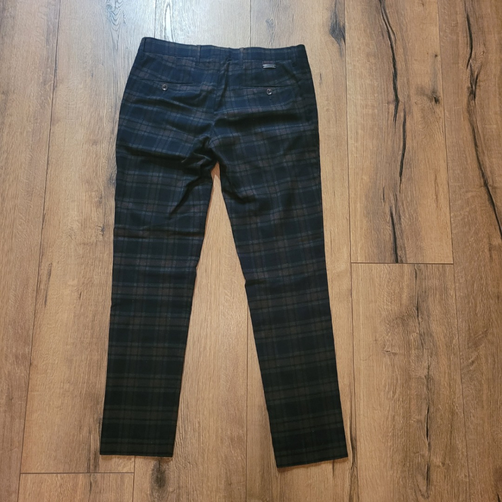 Alberto Pantalon slim fit - Ceramica flannel check