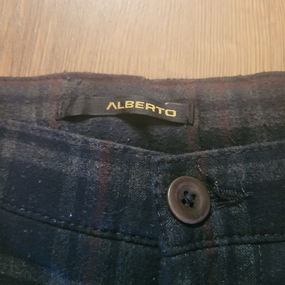 Alberto Pantalon slim fit - Ceramica flannel check