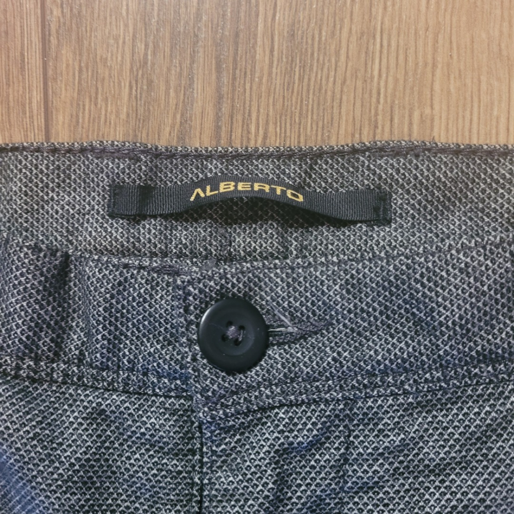 Alberto Slim Fit Hose - Rob smart wool look